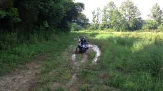 9 year old on kymco mongoose 90cc 4-wheeler