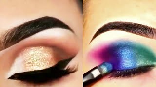 latest glittery Eye Makeup Tutorial compilation 2021-2022 | Beautiful Viral Eye Makeup Eyeshadow