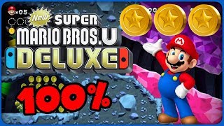 1-2 Tilted Tunnel ❤️ New Super Mario Bros. U Deluxe ❤️ 100% All Star Coins