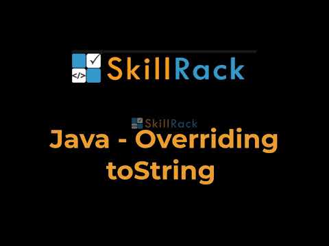 Overriding ToString Method In Java - YouTube