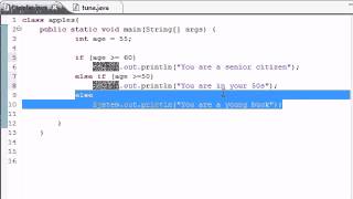Java Programming Tutorial 19 else if Statement