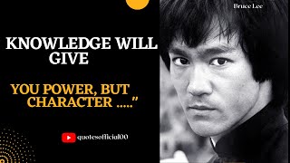 Bruce Lee's Forgotten Wisdom to Strengthen Weak Character |Bruce Lee Inspirational Quotes|  #quotes