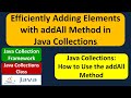 Efficiently Adding Elements with addAll Method in Java Collections | Java Collection Framework