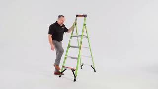 Little Giant Ladder Systems - MightyLite Fiberglass Platform Ladder Demo