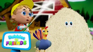 Bubbles and Friends Visit the Farm and Learn the Power of Teamwork | Educational Videos for Kids