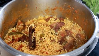 Fast and easy kabsa recipe made with goat meat