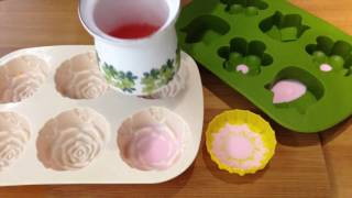 EASY DIYs SOAP MAKING-MELT AND POUR FLOWER SOAP FOR BATHROOM DECORATION-PART.1