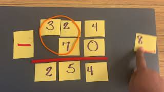 Subtraction using the expanded method-Method B