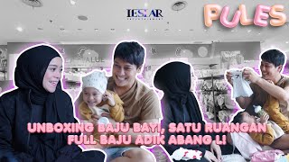 PULES : LESLAR FAMILY UNBOXING BAJU ADIK ABANG L, PAPA BILAR \u0026 ABANG L GEMES LIAT BAJU ADIK