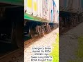 emergency brake applied by roza wdg4g high speed empty bcna freight train ytshorts shorts viral