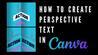 How To Create Perspective Text In Canva Doovi