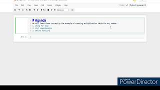 Python Code for Creating Multiplication Table