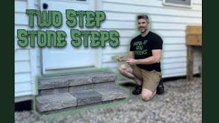 Landscape Block Stairs Project Kit - ANY GOOD? - Installation and Review - Stone Concrete - Menards