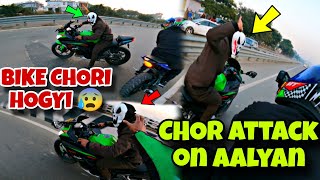 CHOR ATTACK ON @aalyanvlogs1299  BIKE CHORI HOGYI 😰 Ducati bike