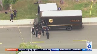 UPS driver shot dead behind the wheel of parked van in Orange County