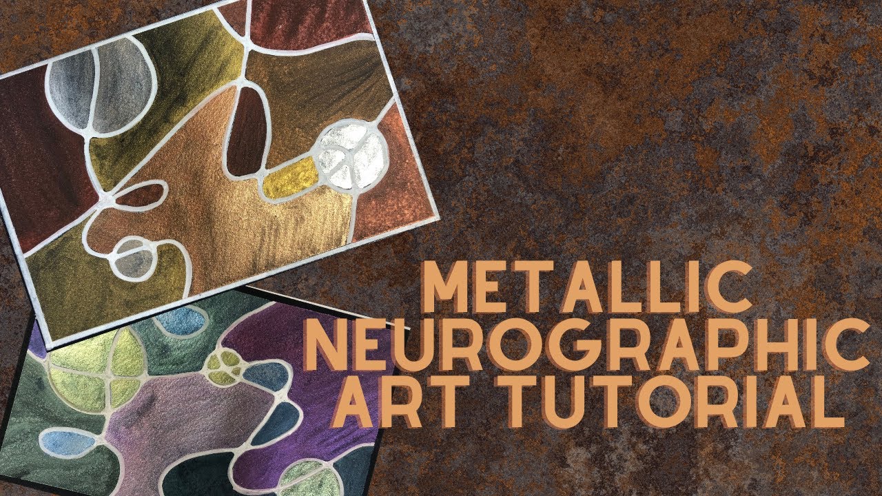 Neurographic Art Tutorial For Beginners Using Metallic Watercolour