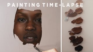 OIL PAINTING TIME-LAPSE  ||  "Violets and Peaches"