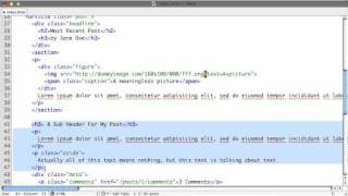 HTML5 Article Section Aside