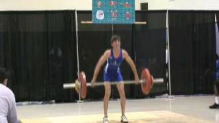 16 Year Old Matthew Hinson Snatch 83KG (183LB) @ 64KG (141LB)