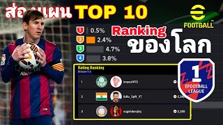 ส่องแผน TOP 10 Ranking ของโลก|#efootballmobileLeague|#efootball2025mobile