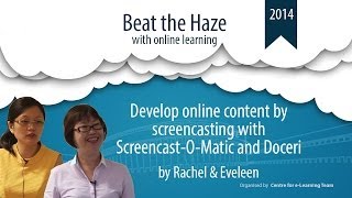 Develop online content by screencast with Screencast-O-Matic