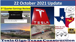 Tesla Gigafactory Texas 22 October 2021 Cyber Truck & Model Y Factory Construction Update (08:15AM)