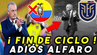 🚨 ¡OFICIAL! GUSTAVO ALFARO FUERA DE LA TRI! LA SELECCIÓN DE ECUADOR DEBERÁ BUSCAR NUEVO DT 💥