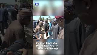 President Bola Tinubu Leaves France For London On Private Visit