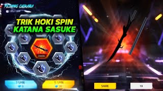 TRIK HOKI SPIN KATANA PEDANG SHIKARA TERBARU FF !! Modal 100 DM !!