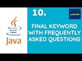 Final Keyword with the Re-initialization concepts
