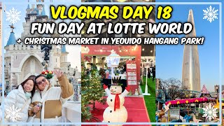 First time at Lotte World + Winter Festa at Yeouido Hangang Park in Seoul, South Korea! 🇰🇷