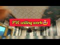 balaji wall cares...PVC ceiling  work...🤩🤩