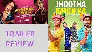 Judgemental hai kya and jhutha kahi ka trailer review