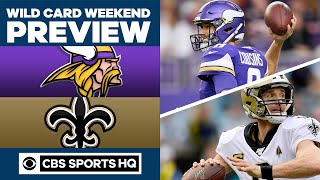 Minnesota Vikings vs New Orleans Saints | Wild Card Weekend Preview | CBS Sports HQ