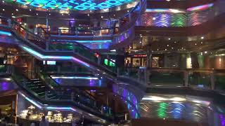 Glass Schindler elevators on the Carnival Glory Cruise ship