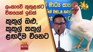 ලංකාවේ කුකුළන්ට චීනයෙන් ඉඩක්...කුකුල් ඔළු, කුකුල් කකුල් ළඟදීම චීනෙට - Hiru News