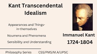 Kant Transcendental Idealism | Noumena and phenomena| Western Philosophy | Urdu/Hindi