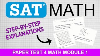 SAT Math Practice Test — Hard Concepts Explained Step by Step (Livestream Sept 21)