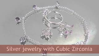 CZ Silver Jewelry Wholesale, Cubic Zirconia Jewellery from Thailand Manufacturer