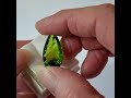 10.80ct concave cut green quartz teardrop pearshape