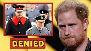DENIED!🚨 Harry SAD as King Charles & Prince William refused to meet him after He returned to the UK