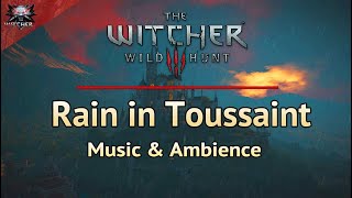The Witcher 3 - Rain in Toussaint - Relaxing and Emotional Witcher Music - Thunderstorm sounds#study
