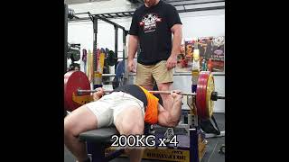 Bench Press 200KG x 4