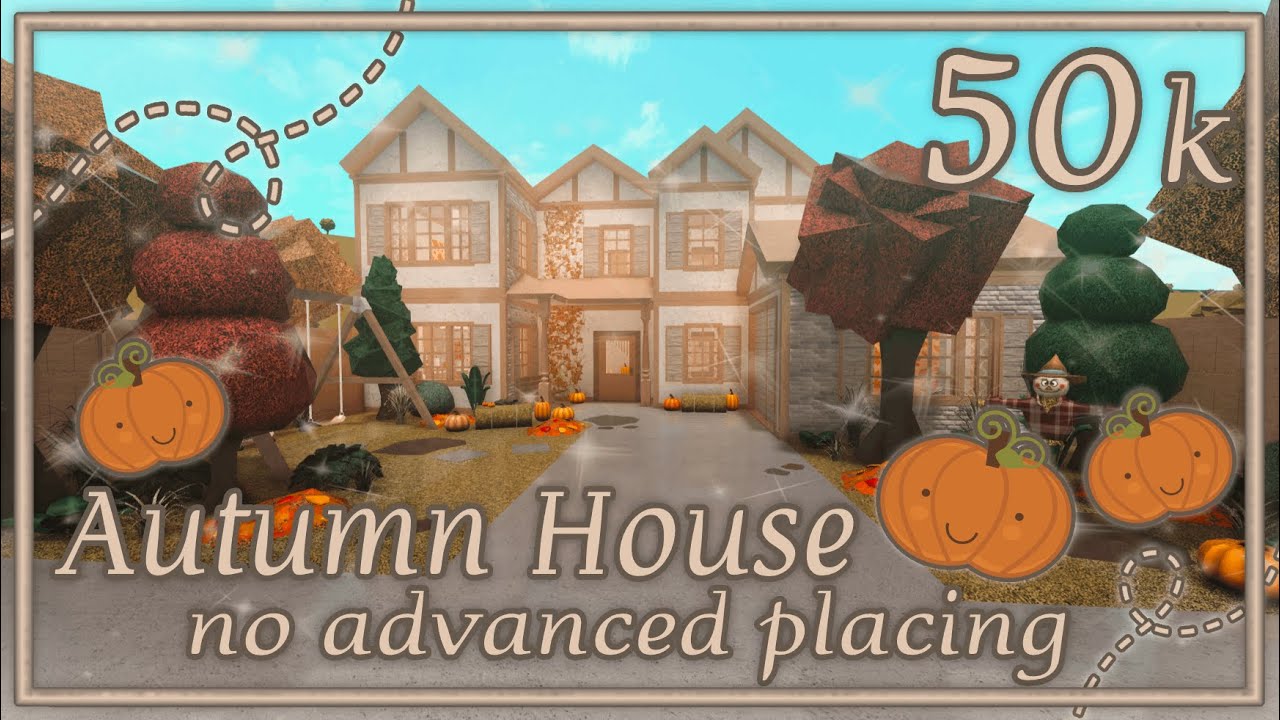 Bloxburg Build || Autumn Halloween Family House [no Advanced Placing ...