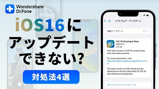 【iOS16】iPhone・iPadがアップデートできない理由と対処法4選｜Wondershare Dr.Fone