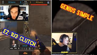 EZ CLUTCH FOR KENNYs !!!!!! S1MPLE SHOWS A GENIUS BOOST - CS GO FUNNY MOMENTS