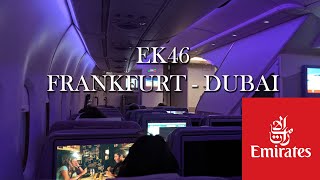 FLIGHT REPORT | Frankfurt FRA to Dubai DXB  | Emirates Airbus A380 - EK46 | Economy