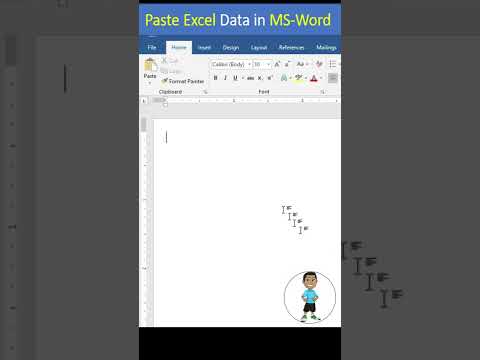 Paste Link Excel Data into Word #excel #exceltips #exceltutorial #msexcel #microsoftexcel #shorts