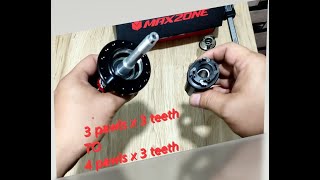 maxzone stroke 1.0 3 pawls x 3 teeth to 4 pawls x 3 teeth, talo 6 pawls at 8 pawls, 9 pawls???