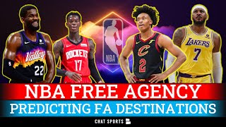 NBA Free Agency Rumors: PREDICTING Where Top Free Agents Sign ft Deandre Ayton, Collin Sexton & Melo